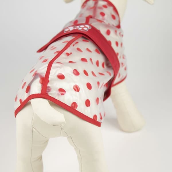 Hund regnfrakke Minnie Mouse Rød M