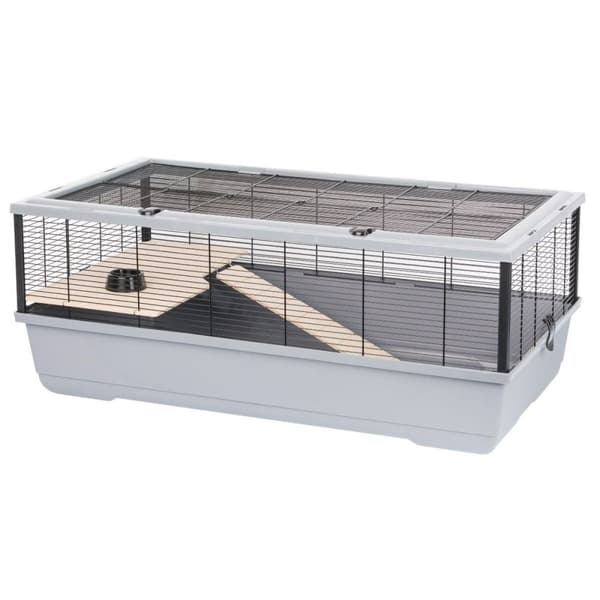 Häkki INTER-ZOO Bernie Wood grey Puu Metalli Muovinen 100 x 39 x 54 cm