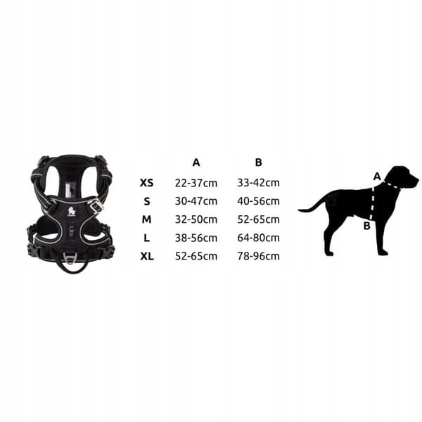 REFLEKTERENDE Hundesele STRONG Truelove Premium S