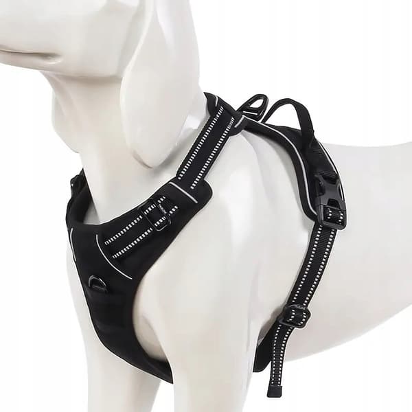 SORT sele til små hunde Truelove STRONG Pug S