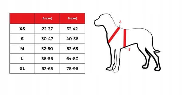 SORT sele til små hunde Truelove STRONG Pug S