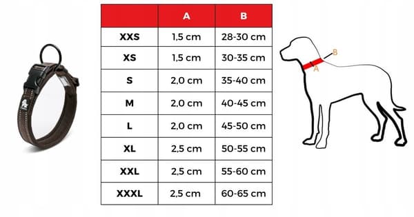 LET Halsbånd til store hunde BRUN TRUELOVE 3XL