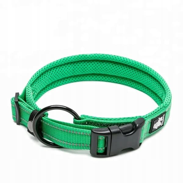 GRÖNT Halsband för liten hund REFLEKTERANDE TRUELOVE S