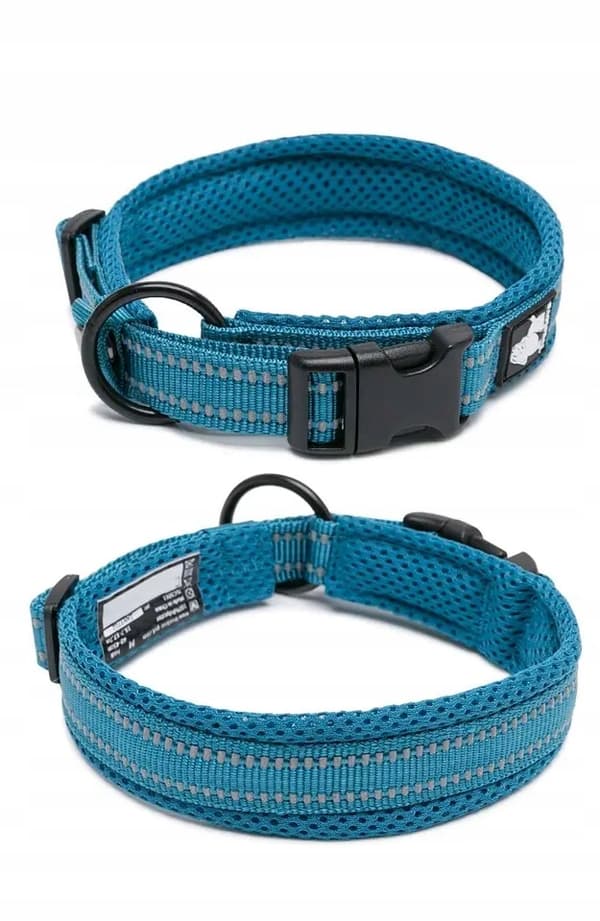 BLÅ Medium Stark Hundhalsband TRUELOVE M