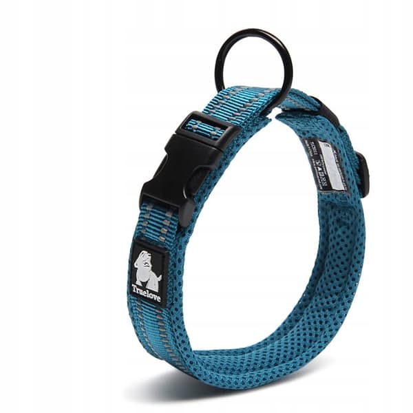 BLÅ Medium Stark Hundhalsband TRUELOVE M