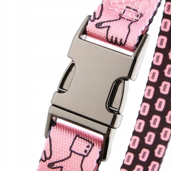 Hundhalsband med namn och nummer för en liten hund, färgglatt HUGGY DOGGY S