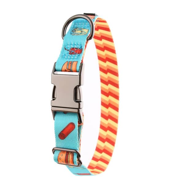 Hundhalsband med namn och telefonnummer för valp och liten hund XS