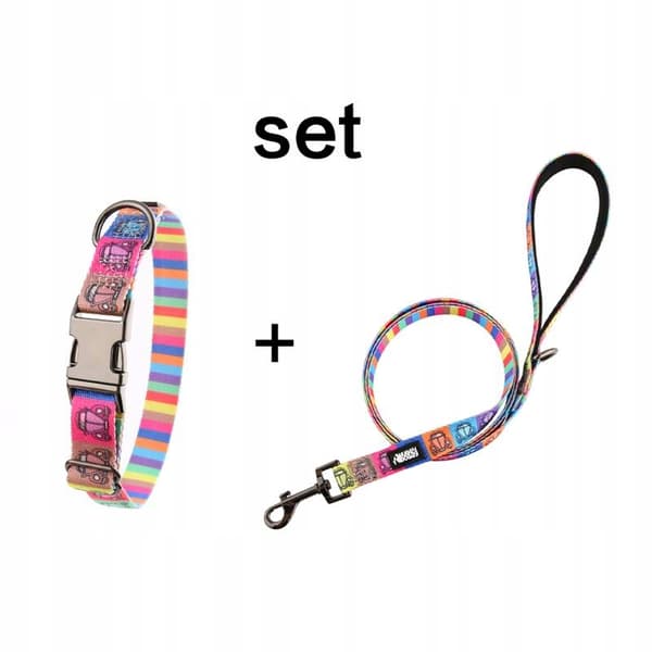 Hundhalsband med namn och telefonnummer ljus boxer dalmatiner M