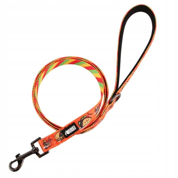 Hundkoppel kort 1,5 m färgglad stark Doberman Shepherd HUGGY DOGGY L