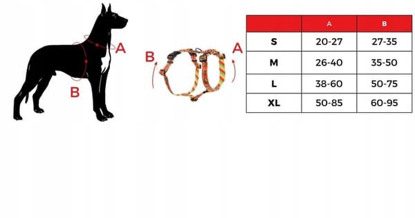 Vagthundssele, trykfri, farverig, kant, boxer, husky, HUGGY DOGGY L