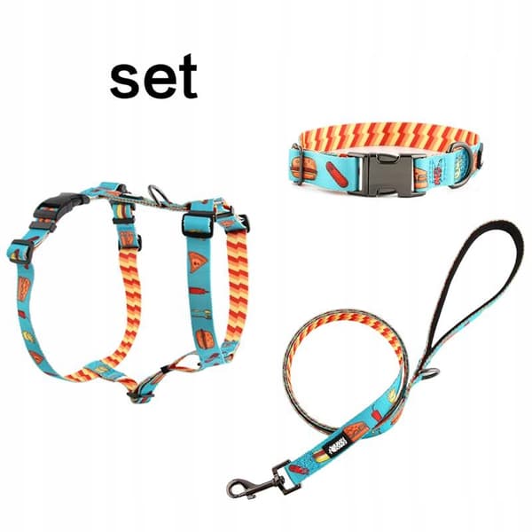 Sele til en stor hundebeskytter, trykfri, farverig hyrdehund, HUGGY DOGGY XL