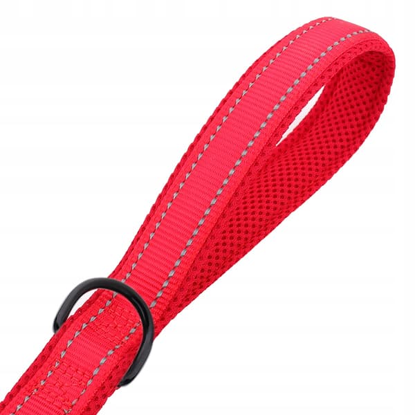 Hundkoppel svart starkt promenadkoppel traditionellt 2m HUGGY DOGGY S