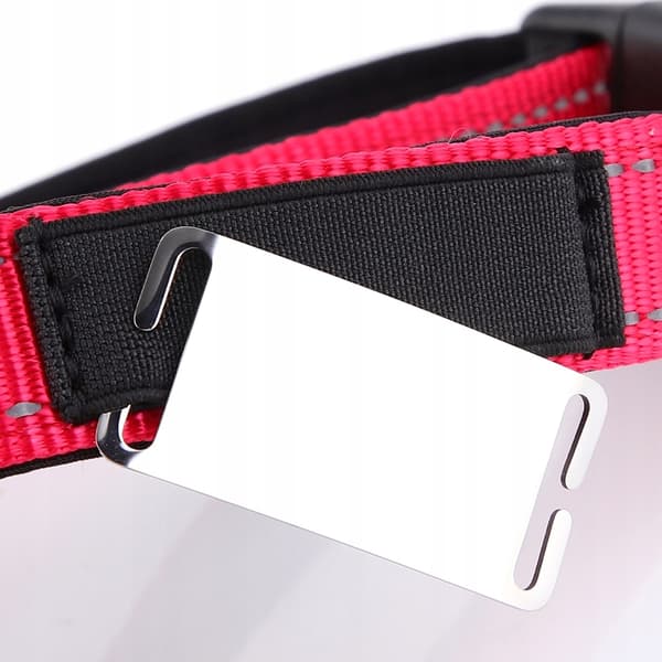 HUGGY DOGGY halsband för valp med gravyr av namn och telefonnummer XS