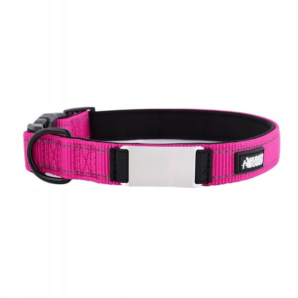 HUGGY DOGGY koiranpanta nimellä york HEIJASTAVA säädettävä pinkki XS
