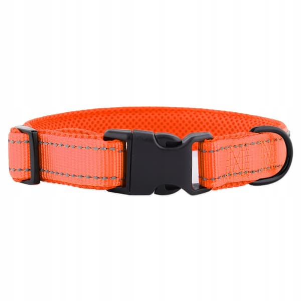 HUGGY DOGGY halsband för Doberman JUSTERBART reflexspänne MED SOLID L
