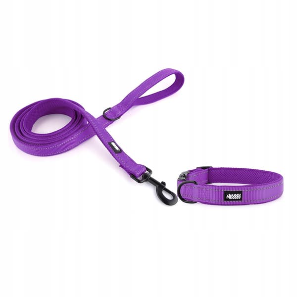 HUGGY DOGGY halsband för hundar med justerbart spänne SOLID M