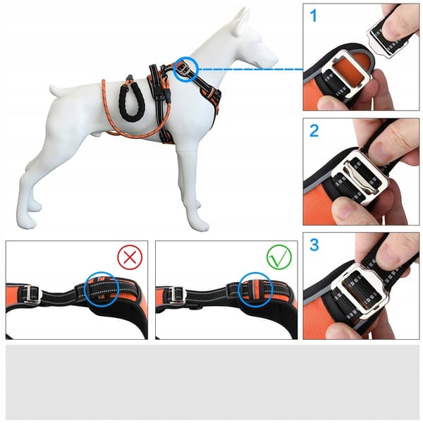 HUGGY DOGGY koiranvaljas saksanpaimenkoiran suojavaruste, vahva, säädettävä XL
