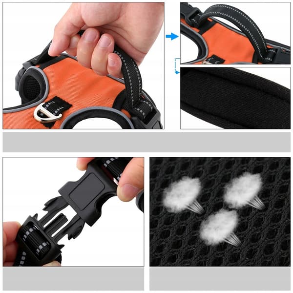 HUGGY DOGGY sele til Jack Russell Terrier trykfri JUSTERBAR S