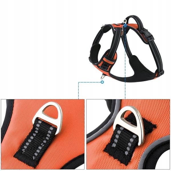 HUGGY DOGGY sele til Jack Russell Terrier trykfri JUSTERBAR S