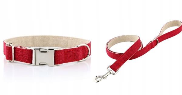 Hundesnor til små hunde rød HUGGY DOGGY lys S