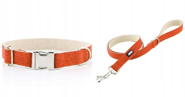 Hundkoppel enfärgat orange HUGGY DOGGY L