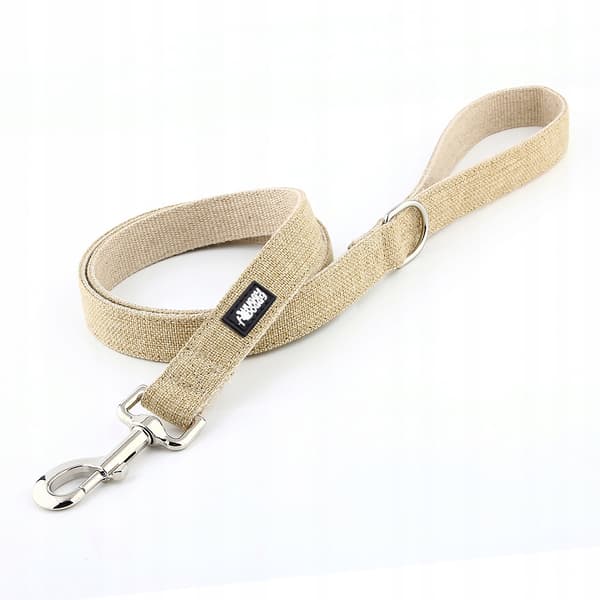 Hundkoppel för promenader khaki HUGGY DOGGY Eko S