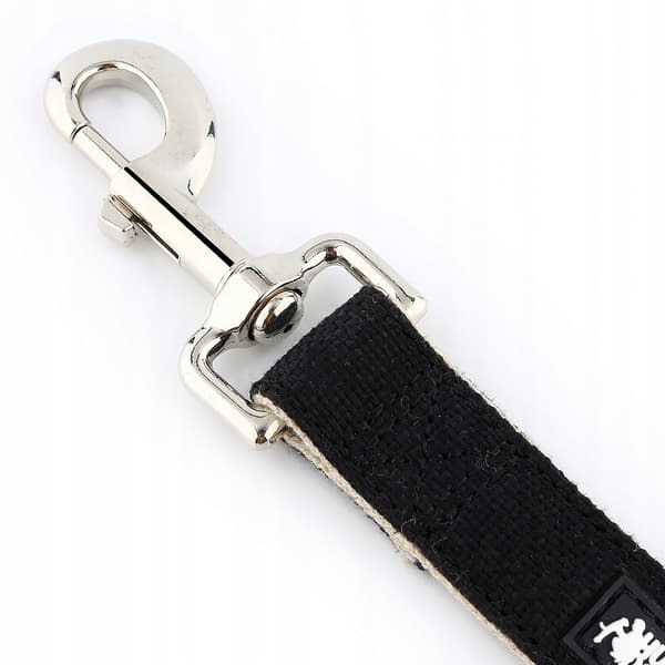 City-koiran talutin vahva musta HUGGY DOGGY L