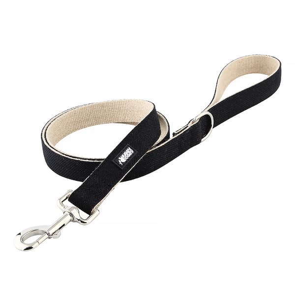 City-koiran talutin vahva musta HUGGY DOGGY L
