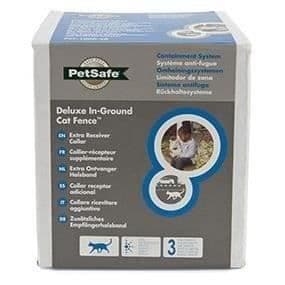 PetSafe - Extra halsband för anti-fugu kattstängsel, 4 stimuleringsnivåer, lätt, justerbar och anti-choke, batteridriven