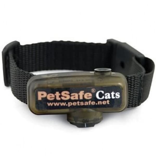 PetSafe - Extra halsband för anti-fugu kattstängsel, 4 stimuleringsnivåer, lätt, justerbar och anti-choke, batteridriven