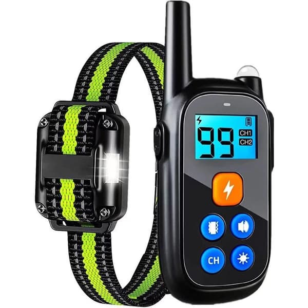 Anti-bark-halsband hund INN® 4 lägen med vattentålig fjärrkontroll IP68 för stora och små hundar justerbar anti-bark-enhet