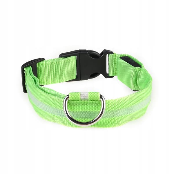 HUNDAR LED Husdjurshalsband Vattentät USB-kabel GRÖN XL 52-60cm