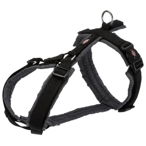 TRIXIE Premium -vaellusvaljaat - S–M: 44–53 cm - 20 mm - musta ja grafiitinharmaa