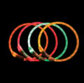 Miniatyrbild 4 av 9: Flash Light Ring HundHalsband USB Hjälper att ni syns i mörkret Rosa M-L 45 cm