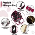 Miniatyrbillede 5 af 6: Lollanda Justerbar Træksele til Hundesele – Sort, Pink, Gul S/M/L