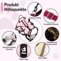 Miniatyrbillede 5 af 6: Lollanda Justerbar Træksele til Hundesele – Sort, Pink, Gul S/M/L