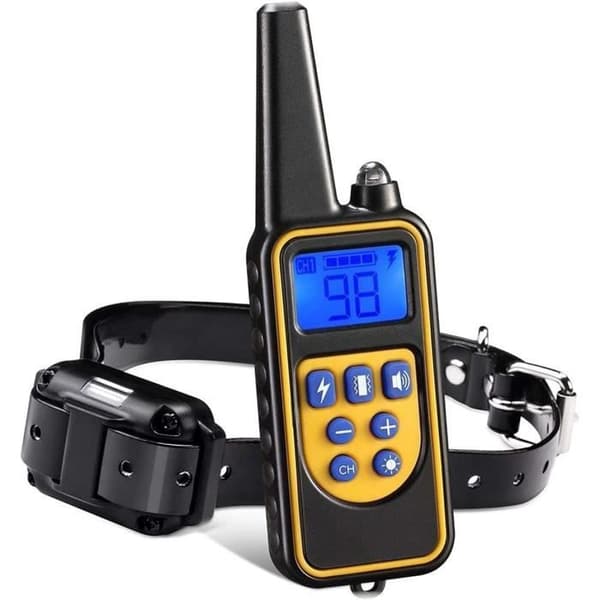 Kollier Anti-Bark, Vattentålig uppladdningsbar anti-skäll collar, Träningshalsband för hund med vibrationsläge och läge C