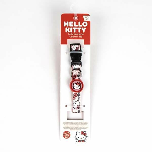 Hundhalsband Hello Kitty Rosa XXS