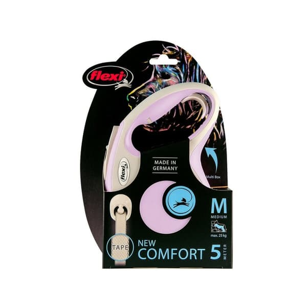 Hundebly Flexi New Comfort Pink XS-størrelse (3 m)