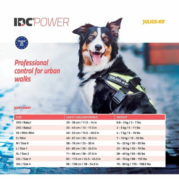 Hundesele Julius K9 IDC Rød