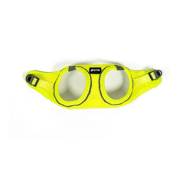 Koiran valjaat Gloria Air Mesh Trek Star Keltainen Koko XXXS (18-20 cm)