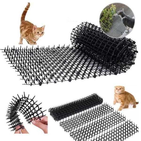 spetsiga staket anti katt hund trädgårdsdjur utomhus skydd avvisande häck förhindrar inträde i trädgården färg svart
