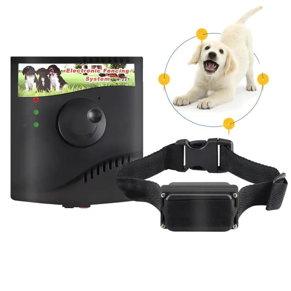 Elektrisk Pet Fence System, Flere Kraveoperationer, Bred Dækningsområde,1 Sæt, EU Stik