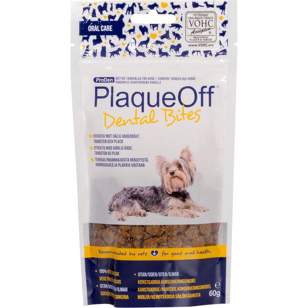 PLAQUEOFF DENTAL BITES VEGGIE 60GR