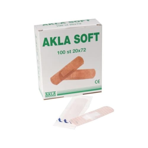 Plåster AKLA Soft NW 20x72mm 100/fp