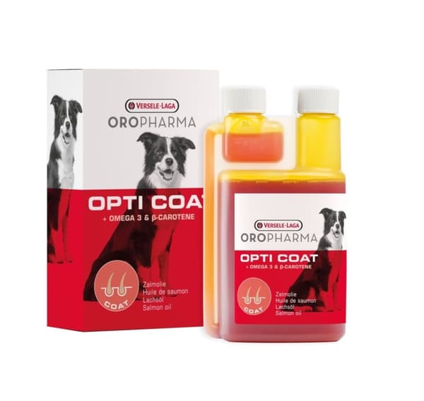 Tillæg til en blank pels Oropharma Opti Coat Dietary, hunde, 250ml