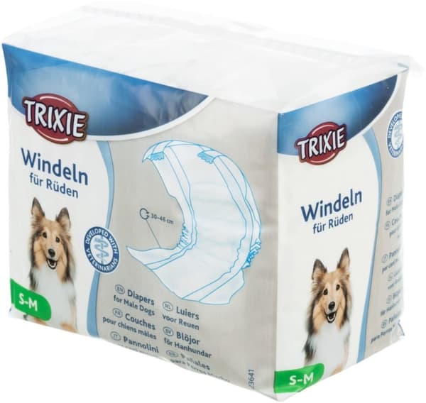 Diapers for male dogs, XS: 20–42 cm, 12 pcs.