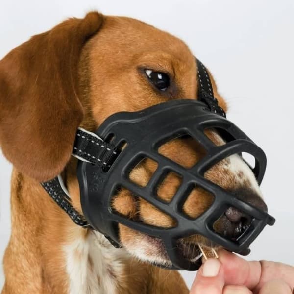 TRIXIE Muzzle Flex Nozzle - Gummi - Storlek L - Svart