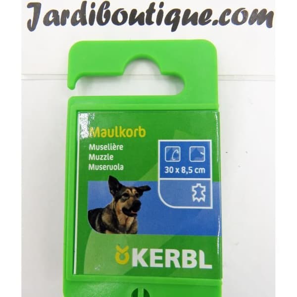 kerbl - LÄDERMUSTYCKE FÖR HUND 30 cm Nospartiets omkrets.