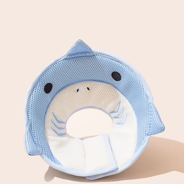 INF Blue Shark Pet Cone Halsband för katter och hundar 0